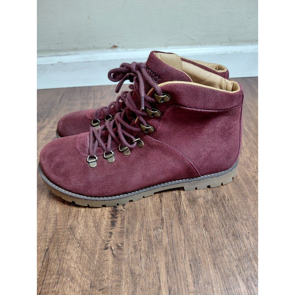 Birkenstock Jackson Ochre Burgundy Suede Women Size 41EU 10 US NARROW